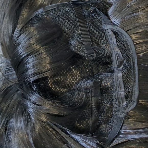 24 inch Brunette Long Straight Synthetic Wig - Picture 5 of 5